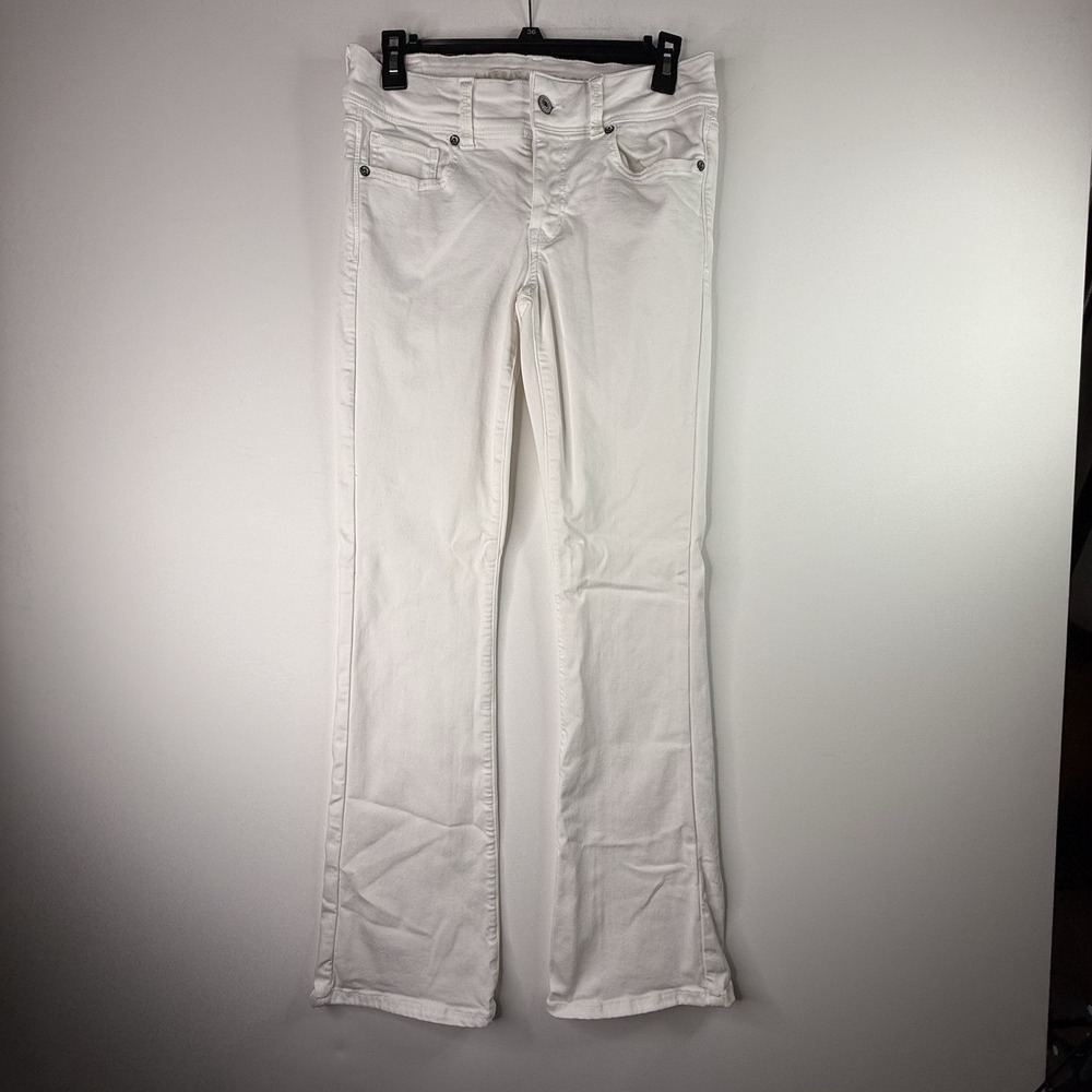 American Eagle White Jean Bootcut Stretch Size 4